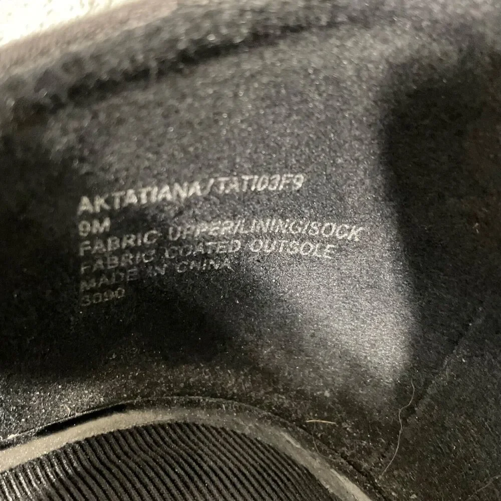 Ann Klein Open Toe Wedge Heel Shoe sandal Women's Size 9 M Black office comfort